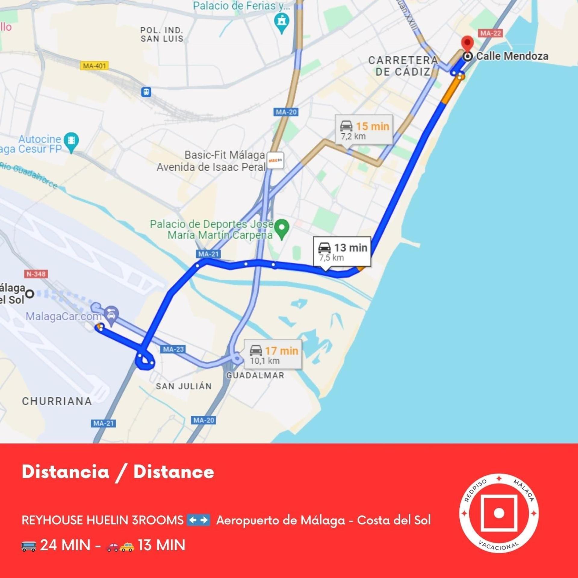 Reyhouse Huelin 3rooms - Cerca De La Playa Con Ac Malaga