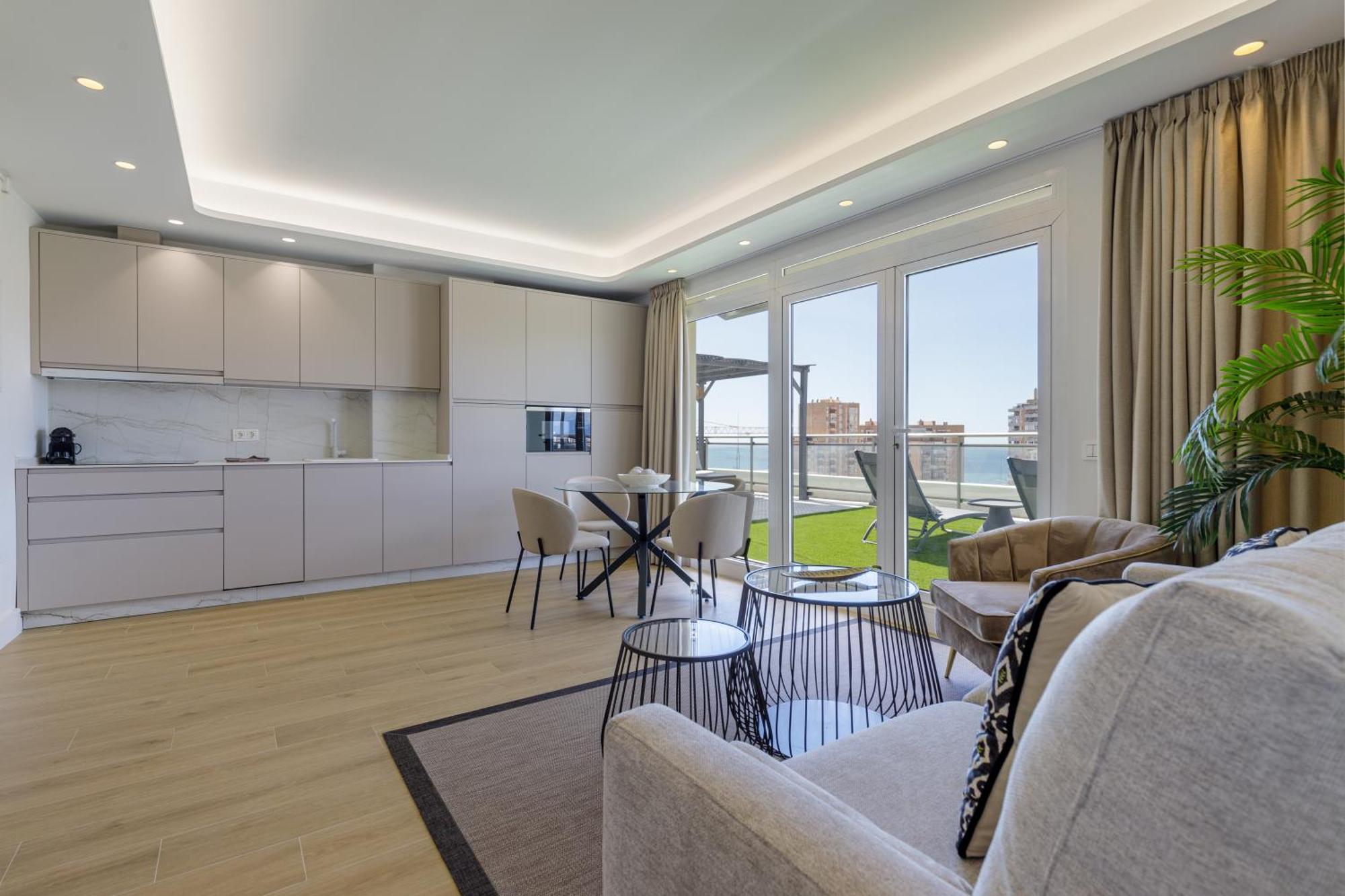 Apartment Penthouse Malagueta Sea View Malaga