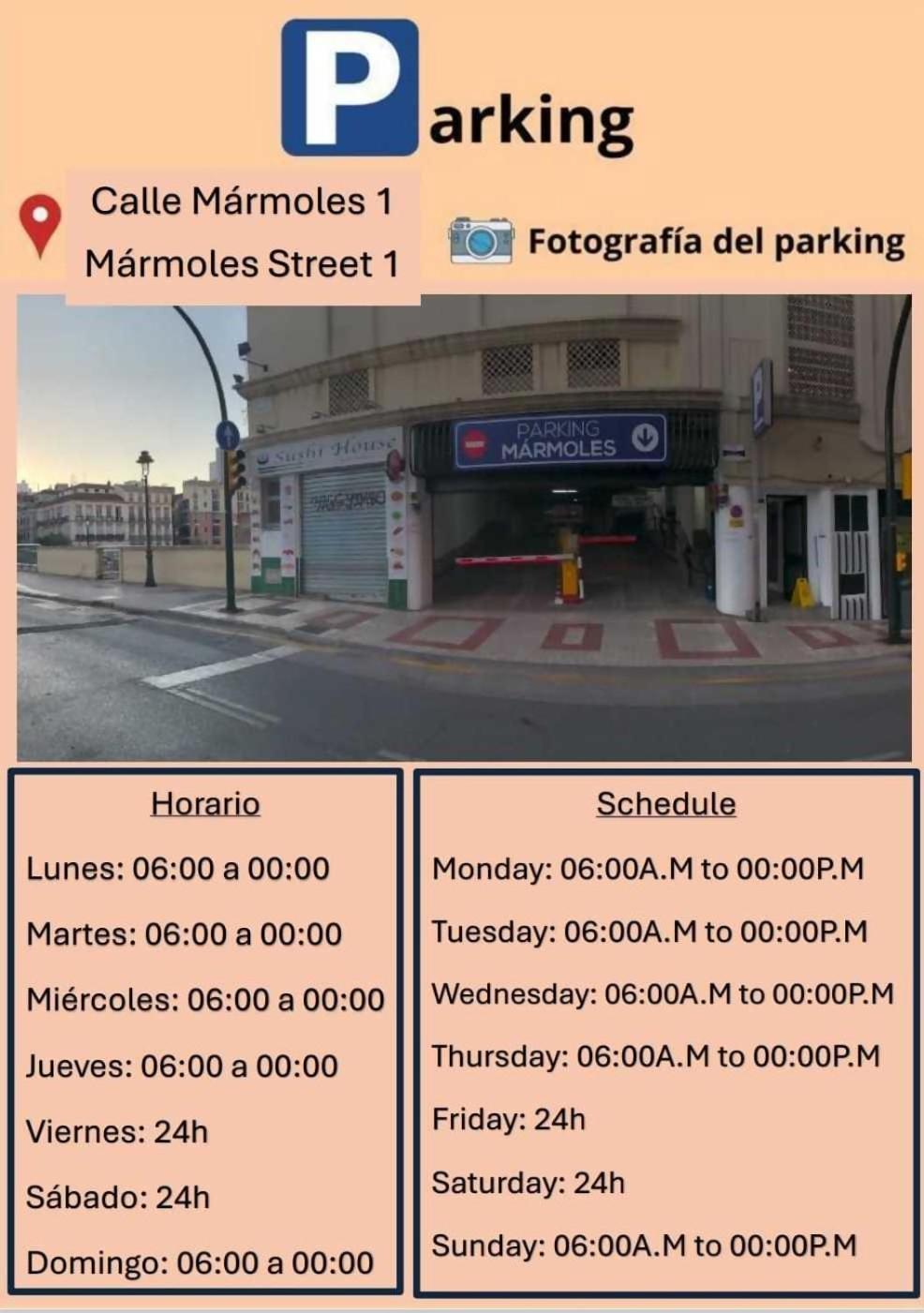 Apartamento 3 Y 3 Baths Y Aparcamiento Catedral Málaga