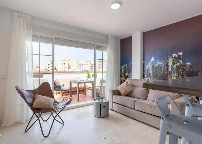 New Penthouse Gr3- Flat In Malaga Center With Cozy Terrace
