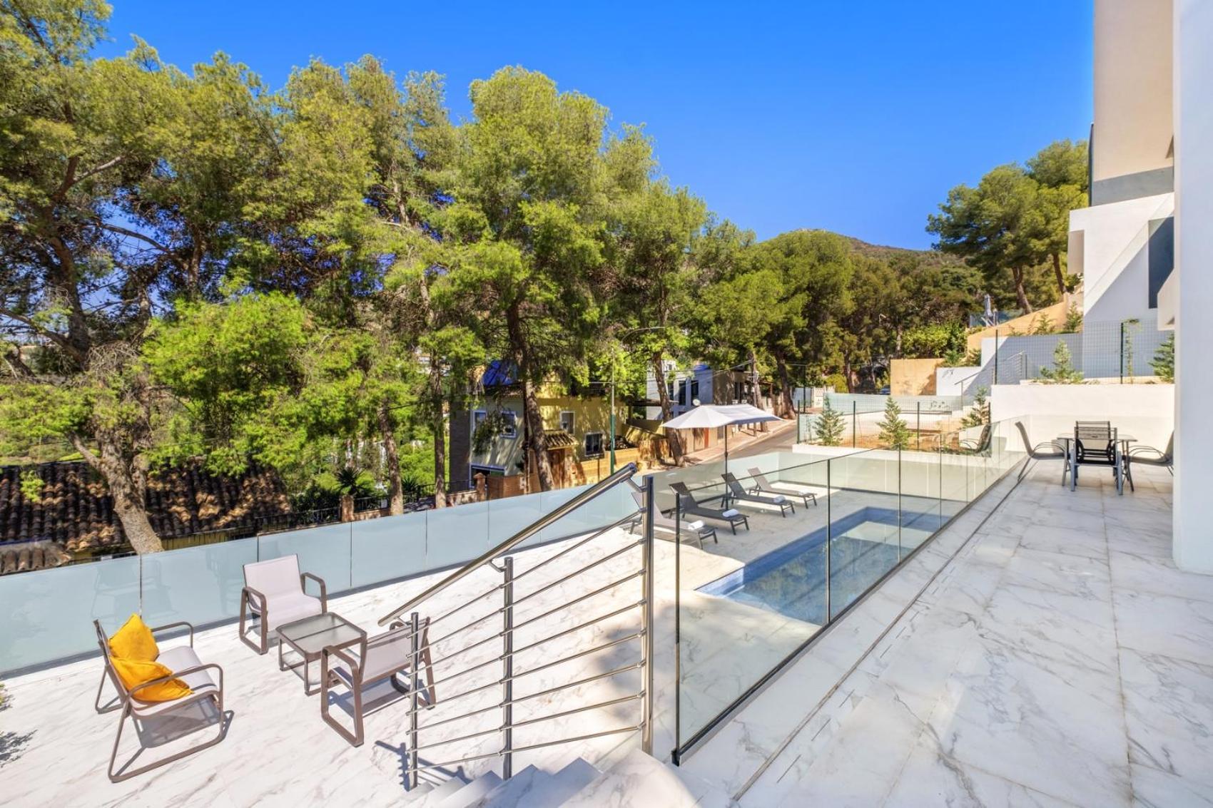 Villa Pinares De San Anton, Malaga, With Sea, City And Mountain Views