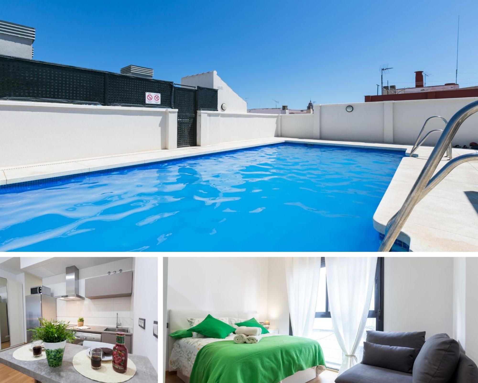 Romántico Estudio Con Piscina Apartamento *
