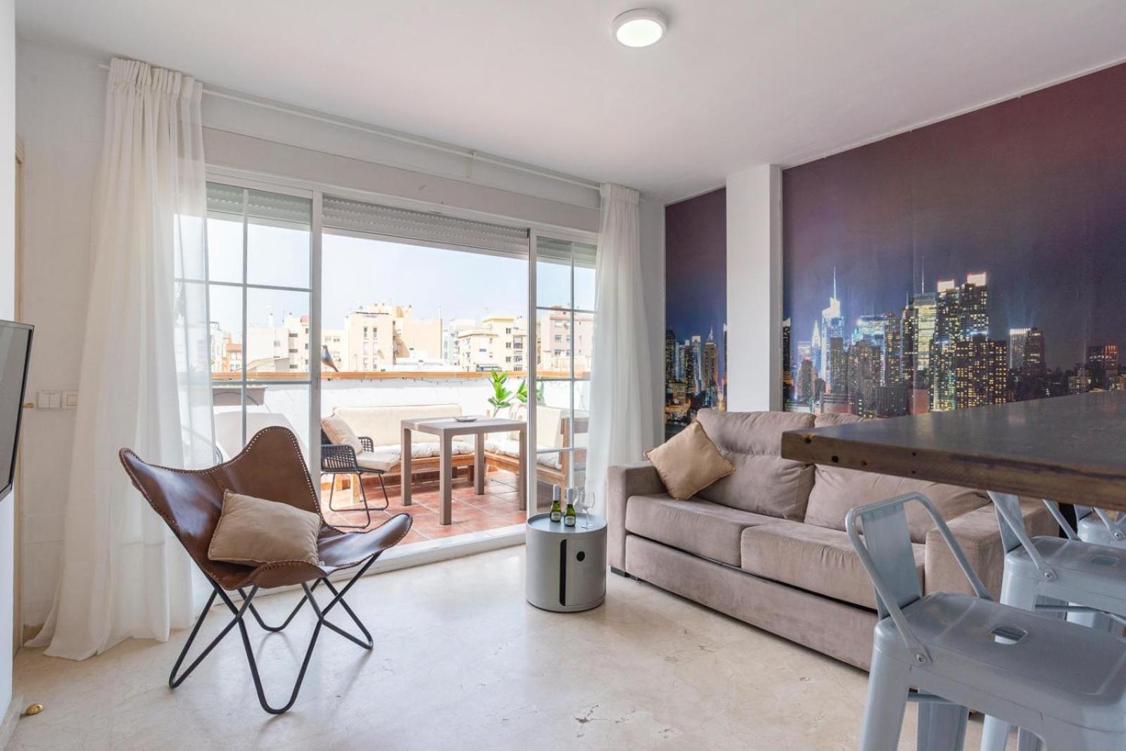 New Penthouse Gr3- Flat In Center With Cozy Terrace * Malaga