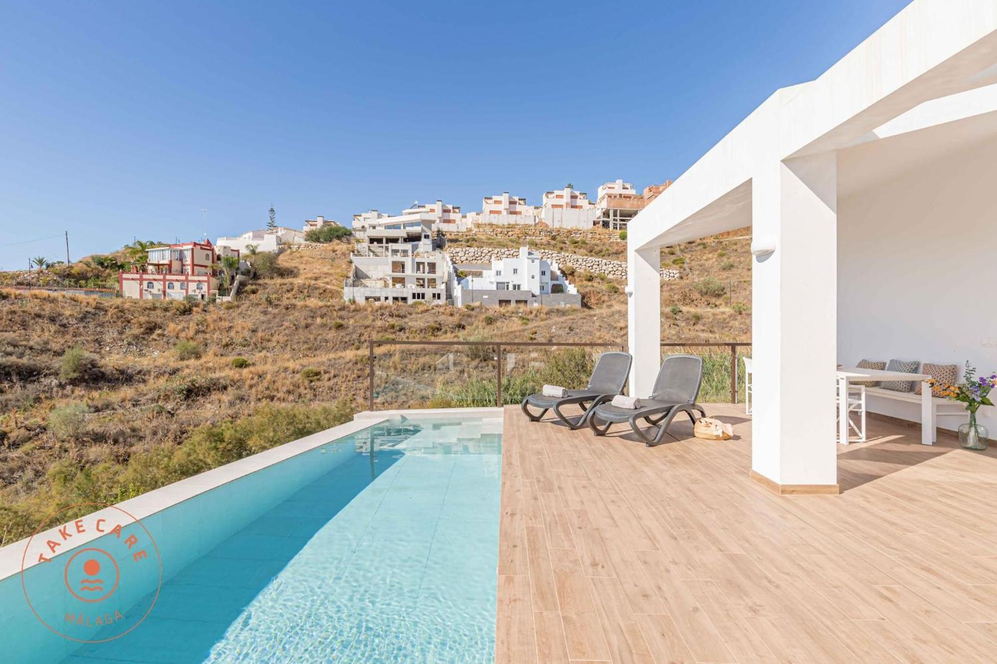 With Seaview In Torrox - Tcm Villa Málaga