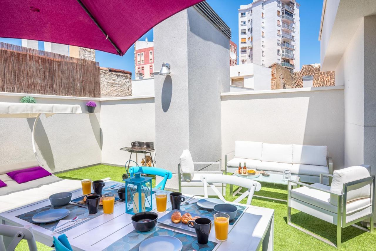 Atico terraza privada piscina centro ac nuevo 1hab Apartamento Málaga